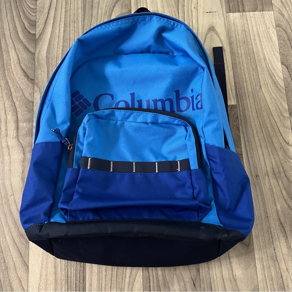 Columbia Blue Unisex Zigzag Bag Backpack School Bag